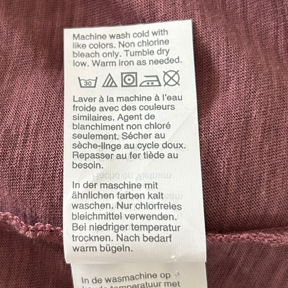 Madewell V-Neck Tank Top with Pocket Plum Purple Sleeveless Size XXS - Picture 10 of 10